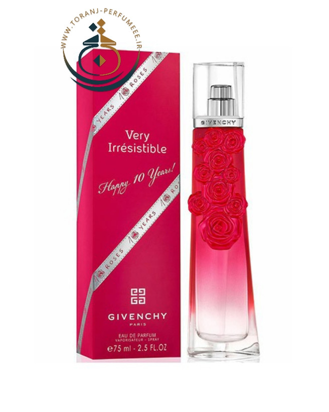 عطر اورجینال جیونچی وری ایرسیستیبل هپی ۱۰ یرز زنانه 75 میل | GIVENCHY / Very Irresistible Happy 10 Years EDP