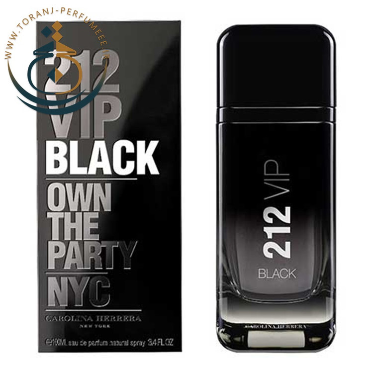 عطر اورجینال کارولینا هررا ۲۱۲ وی آی پی بلک مردانه 100 میل | CAROLINA HERRERA / 212VIP BLACK EDP