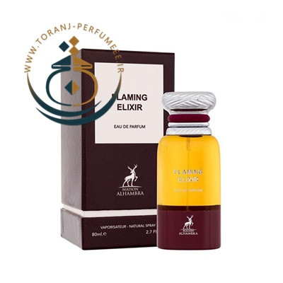 عطر ادکلن اورجینال فلامینگ الکسیر الحمبرا ( مشابه تام فورد تام فورد چری اسموک ) مردانه / ALHAMBRA FLAMING ELIXIR