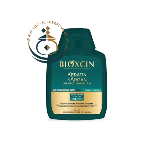 شامپو ترمیم کننده مو حاوی کراتین و آرگان بیوکسین  / Bioxcin Keratin & Argan Onarıcı Şampuan 300 ML