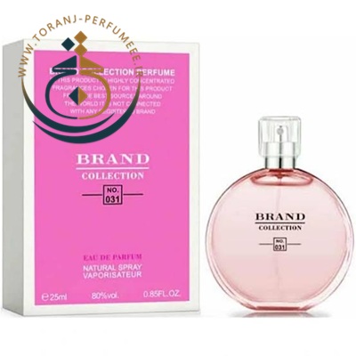 عطر ادکلن جیبی برند کالکشن NO 031 ( مشابه شانل چنس صورتی تندر ) زنانه 25 میل / Brand collection No 030 Chanel Chance Tendre