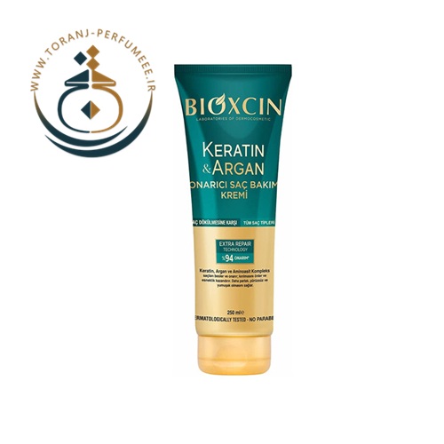 ماسک مو بیوکسین Bioxcin حاوی آرگان و کراتین ضد ریزش و مراقبت مو حجم 250 میل / BIOXCIN KERATIN ARGAN