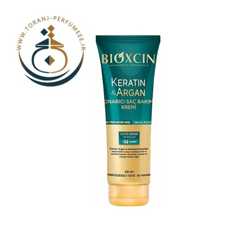 ماسک مو بیوکسین Bioxcin حاوی آرگان و کراتین ضد ریزش و مراقبت مو حجم 250 میل / BIOXCIN KERATIN ARGAN