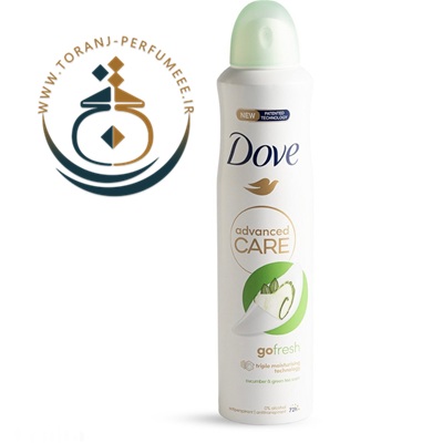 اسپری ضد تعریق 72 ساعته داو ادونس کر رایحه خیار و چای سبز / DOVE Advanced Care Cool Essentials |Cucumber & Green Tea