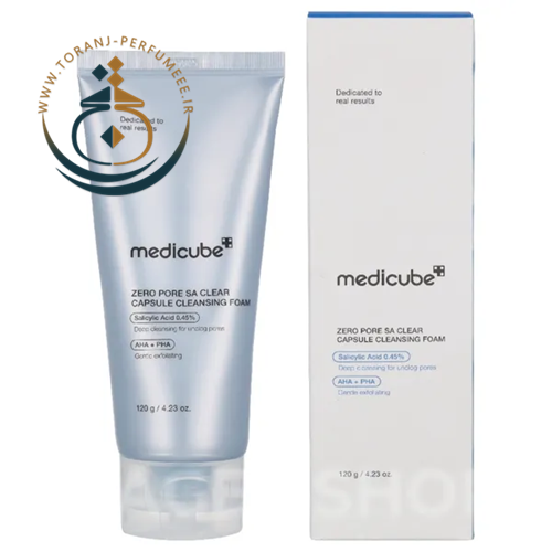 فوم شستشو زیرو پور اس ای کلیر کپسول مدی کیوب 120 گرم / Zero Pore SA Clear Capsule Cleansing Foam Medicube