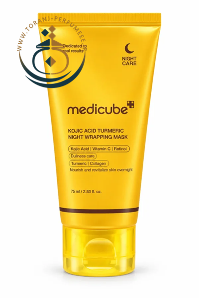 ماسک شب کوجیک اسید و زردچوبه مدی کیوب ۷۵ میل / Medicube KOJIC ACID TURMERIC NIGHT WRAPPING MASK